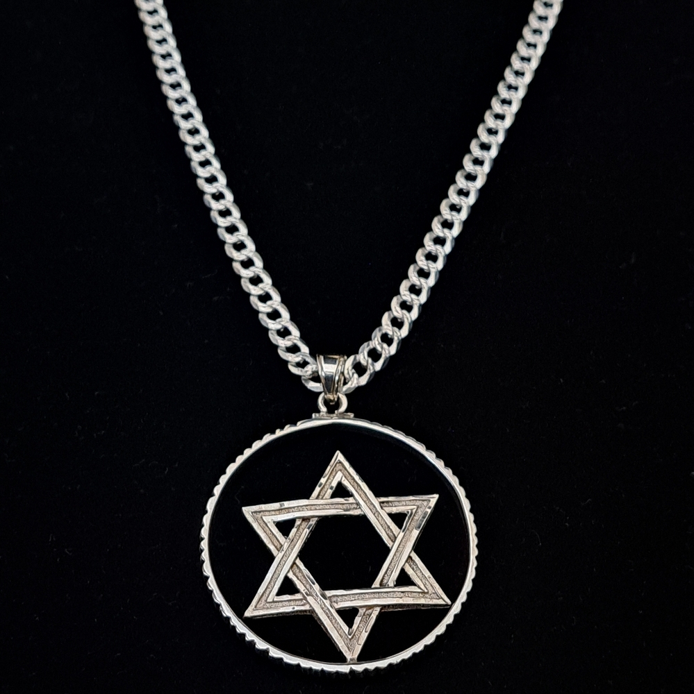 Hand-made Star of David Necklace 20
